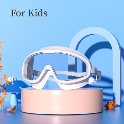 Liela rāmja peldbrilles Pieaugušajiem ar ausu aizbāžņiem Peldēšanas brilles Vīriešu Sieviešu Profesionālās HD Aizsvīšanas aizsargbrilles Silikona brilles