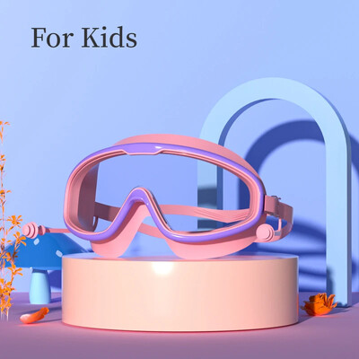 Liela rāmja peldbrilles Pieaugušajiem ar ausu aizbāžņiem Peldēšanas brilles Vīriešu Sieviešu Profesionālās HD Aizsvīšanas aizsargbrilles Silikona brilles