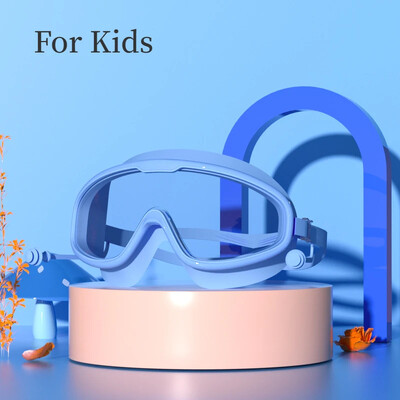 Liela rāmja peldbrilles Pieaugušajiem ar ausu aizbāžņiem Peldēšanas brilles Vīriešu Sieviešu Profesionālās HD Aizsvīšanas aizsargbrilles Silikona brilles