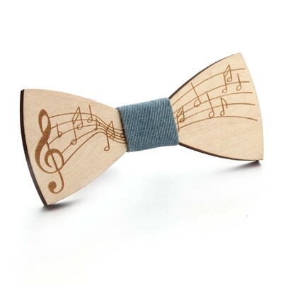 Mood Meeste Kingitused Puidust kikilipsud Meeste lipsud Muusika Rhinestone`i kikilipsud