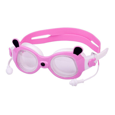 Ochelari de înot anti-aburire Panda pentru bărbați și femei cu dopuri anti-aburi de înaltă definiție Ochelari de înot cu cadru mare cu dopuri pentru urechi