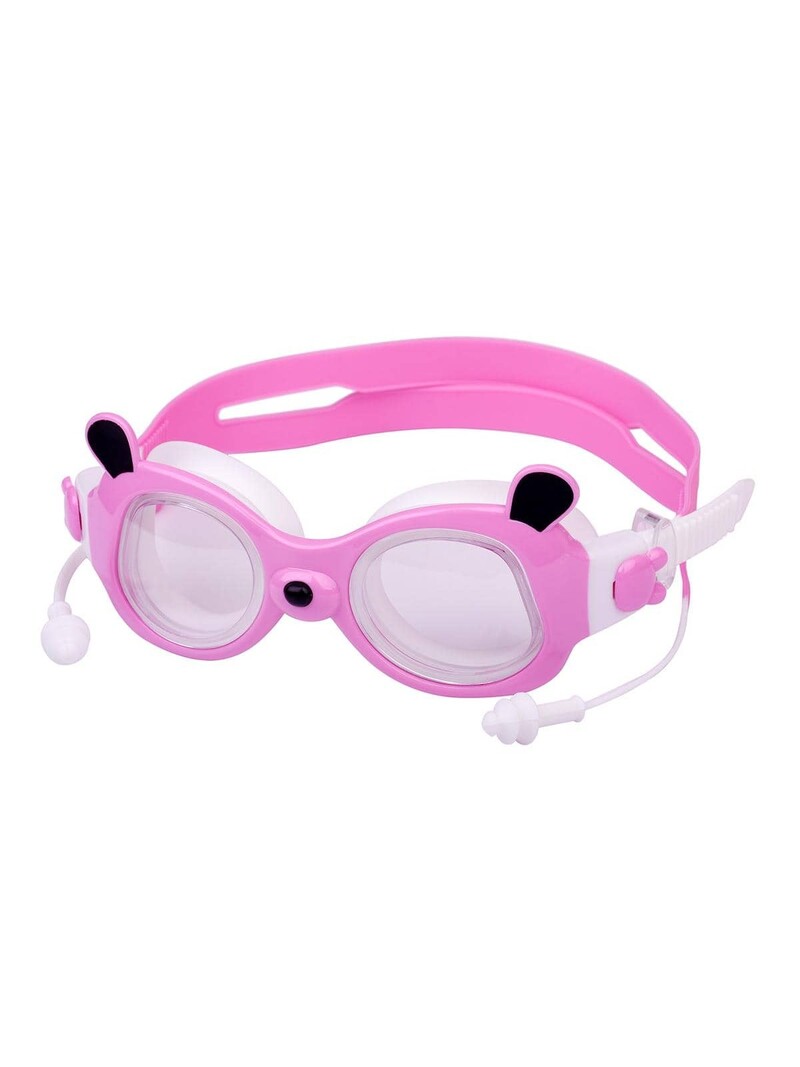 Ochelari de înot anti-aburire Panda pentru bărbați și femei cu dopuri anti-aburi de înaltă definiție Ochelari de înot cu cadru mare cu dopuri pentru urechi