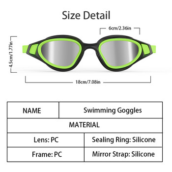 Професионални плувни очила против замъгляване UV защита стъкла Очила за плуване за мъже Водоустойчиви регулируеми очила за плуване в басейн