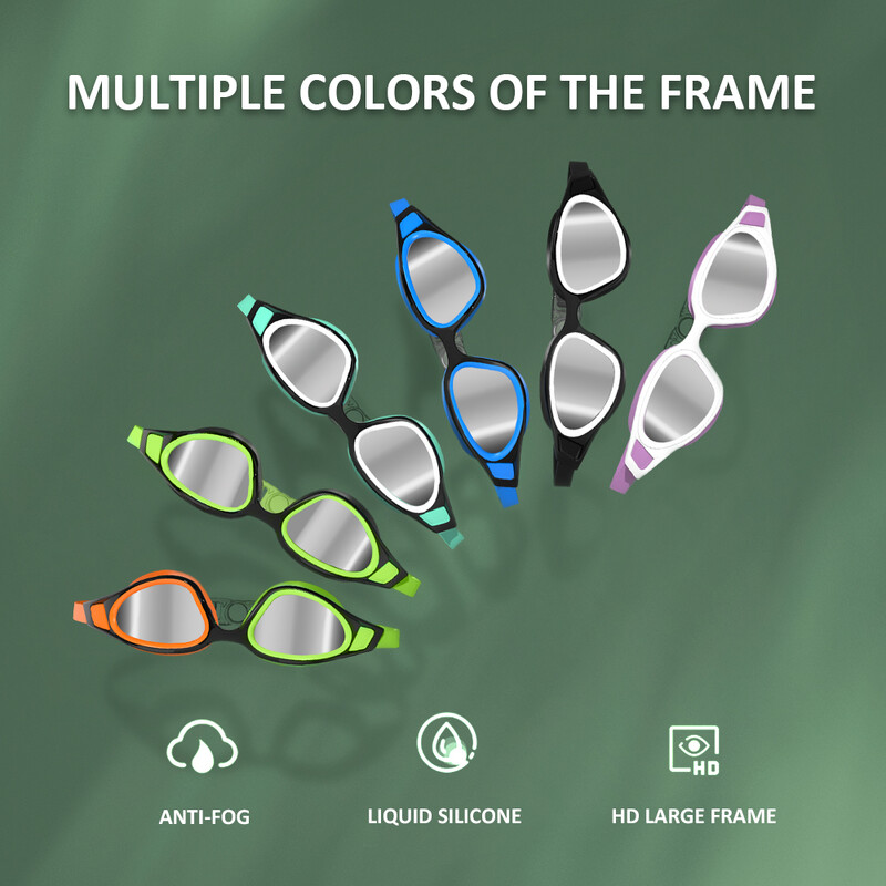 Ochelari de înot profesioniști cu lentile de protecție UV anti-aburire Ochelari de înot pentru bărbați, impermeabili, reglabili, ochelari de înot în piscină