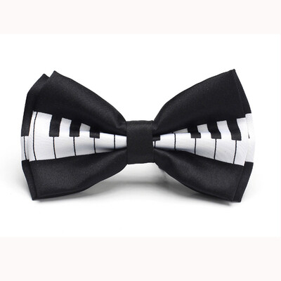Muška leptir-kravata Klavirska ploča s tipkovnicom Otisnuta kravata Smoking Svečana haljina Leptir-mašna Party Vjenčanje Kravata Poklon Kravate za muškarce Dizajn leptir čvorova