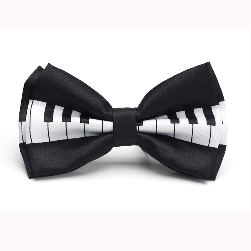 Muška leptir-kravata Klavirska ploča s tipkovnicom Otisnuta kravata Smoking Svečana haljina Leptir-mašna Party Vjenčanje Kravata Poklon Kravate za muškarce Dizajn leptir čvorova