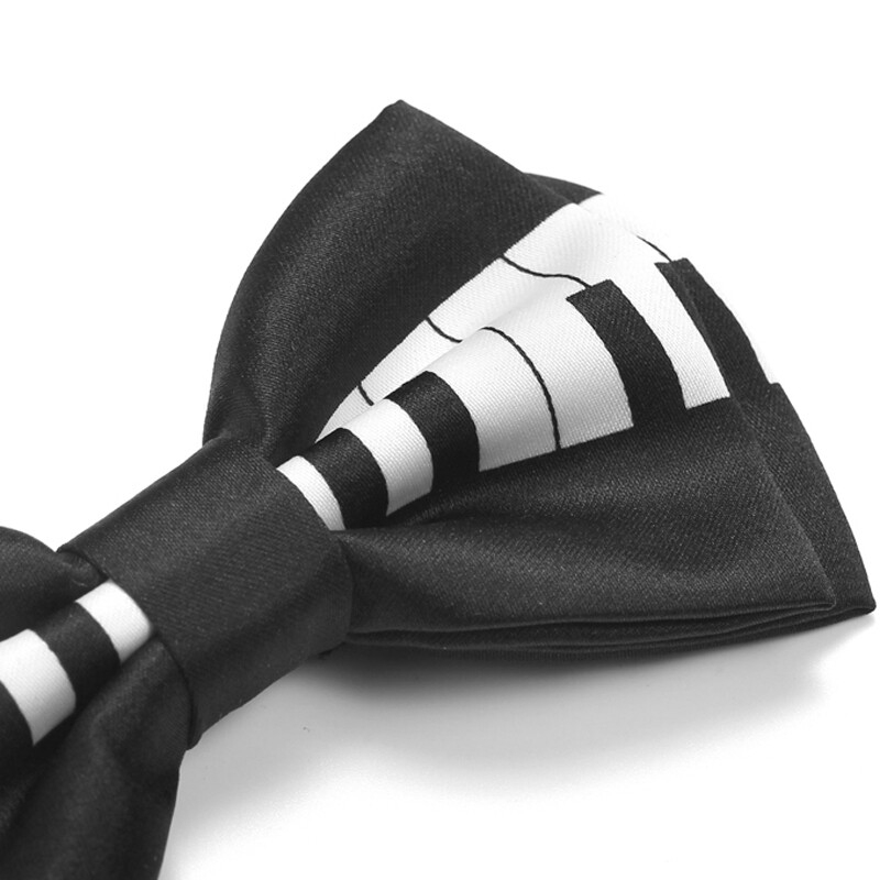 Muška leptir-kravata Klavirska ploča s tipkovnicom Otisnuta kravata Smoking Svečana haljina Leptir-mašna Party Vjenčanje Kravata Poklon Kravate za muškarce Dizajn leptir čvorova