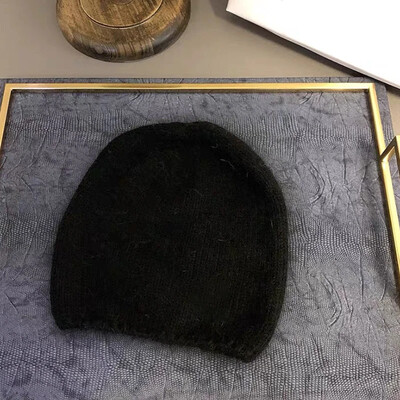 Pălărie de iarnă din blană de iepure de culoare uni 2023, pentru femeie, păr lung, șapcă caldă, pălărie moale de iarnă, simplă, de înaltă calitate