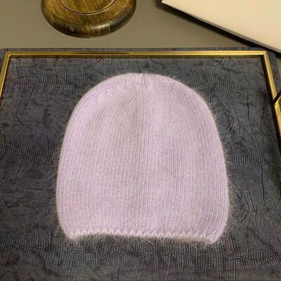 Pălărie de iarnă din blană de iepure de culoare uni 2023, pentru femeie, păr lung, șapcă caldă, pălărie moale de iarnă, simplă, de înaltă calitate