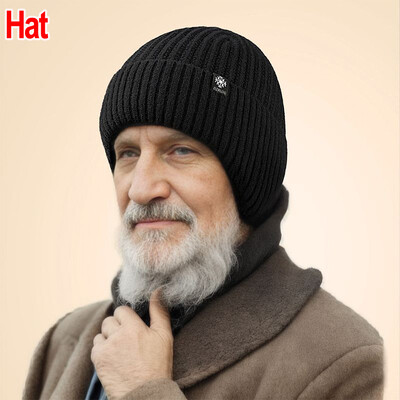 2023 Zimske vunene pletene bomber kape Štitnici za uši Integrirana plišana debela kapa Stariji Topli vuneni rubac otporan na hladnoću Dvodijelni set