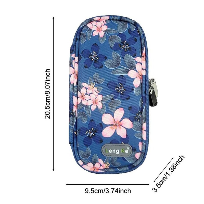 Geantă de răcire cu insulină cu model floral, pânză Oxford portabilă, răcitoare de insulină rezistentă la apă, protector pentru pastile pentru diabetici
