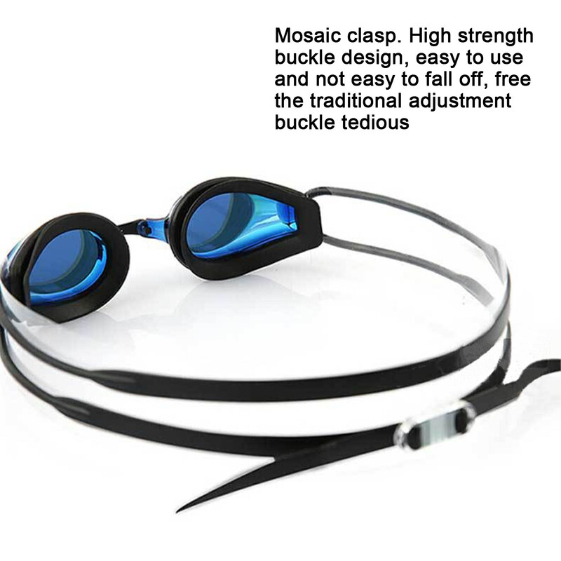 Ochelari de înot profesioniști de competiție Placare anti-ceață Protecție UV impermeabilă Ochelari de scufundări cu gel de silice Ochelari de curse