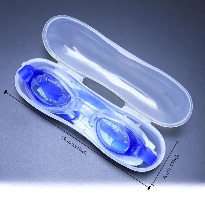 1 gab. Regulējamas ūdensnecaurlaidīgas pretsvīšanas peldbrilles, maza rāmja peldēšanas brilles, piemērotas peldēšanai un niršanai, ūdens sportam