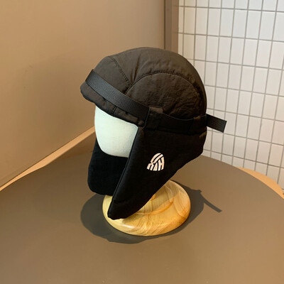 Căciuli-pilot de protecție a urechilor în stil Harajuku pentru bărbați și femei, iarnă, călărit în aer liber, călărire, versatile, ocazionale.