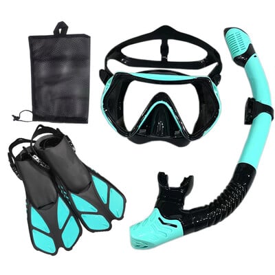 Snorkel niršanas maska un aizsargbrilles niršanas peldēšanas caurules komplekts pieaugušajiem unisex