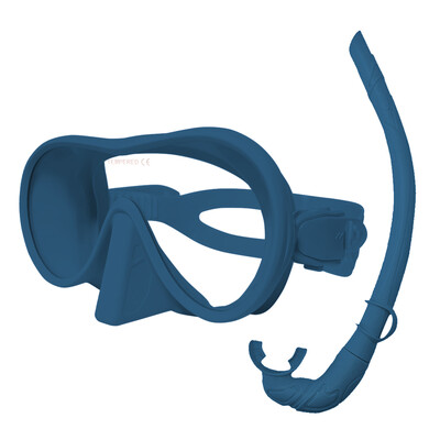 Oglindă facială de scufundare, oglindă facială anti-ceață 180 ° pentru snorkeling, mască de scufundări în apă adâncă ochelari de scufundări cu tub respirator