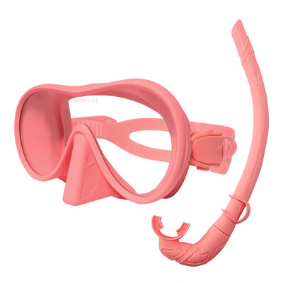 Oglindă facială de scufundare, oglindă facială anti-ceață 180 ° pentru snorkeling, mască de scufundări în apă adâncă ochelari de scufundări cu tub respirator