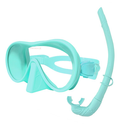 Oglindă facială de scufundare, oglindă facială anti-ceață 180 ° pentru snorkeling, mască de scufundări în apă adâncă ochelari de scufundări cu tub respirator