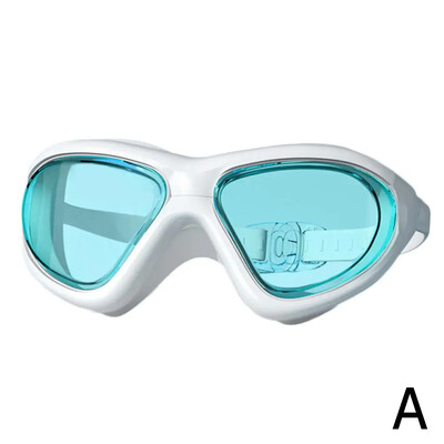 Ochelari de înot de înaltă definiție pentru adulți pentru bărbați și femei, galvanizati, cadru mare confortabil, impermeabili și anti-aburi Swi Q4E6