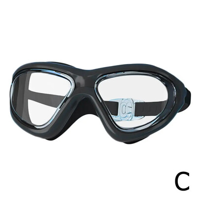 Ochelari de înot de înaltă definiție pentru adulți pentru bărbați și femei, galvanizati, cadru mare confortabil, impermeabili și anti-aburi Swi Q4E6