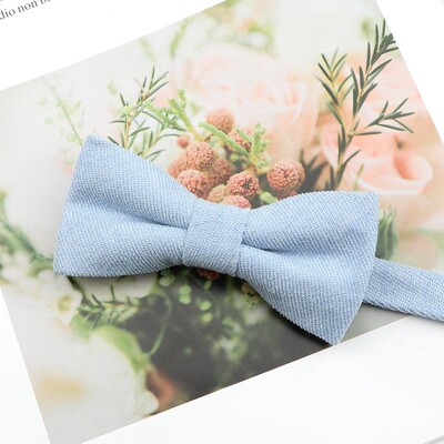 Meeste ülipehme udune seemisnahast vanema-lapse kikilipsu komplekt Macarons ühevärviline klassikalise disainiga armas liblikas punane roheline sinine roosa lips