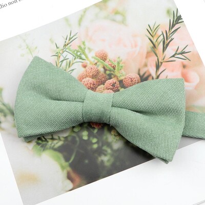 Meeste ülipehme udune seemisnahast vanema-lapse kikilipsu komplekt Macarons ühevärviline klassikalise disainiga armas liblikas punane roheline sinine roosa lips