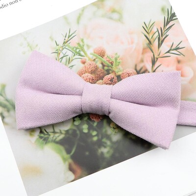 Meeste ülipehme udune seemisnahast vanema-lapse kikilipsu komplekt Macarons ühevärviline klassikalise disainiga armas liblikas punane roheline sinine roosa lips