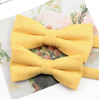 Meeste ülipehme udune seemisnahast vanema-lapse kikilipsu komplekt Macarons ühevärviline klassikalise disainiga armas liblikas punane roheline sinine roosa lips