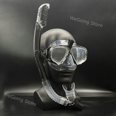 Spoguļlēcu snorkelēšanas komplekts ar Gopro stiprinājuma niršanas maskām snorkelēšanas komplekts ar pretmiglas brillēm, peldēšanas ekipējums sievietēm vīriešiem