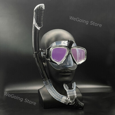 Spoguļlēcu snorkelēšanas komplekts ar Gopro stiprinājuma niršanas maskām snorkelēšanas komplekts ar pretmiglas brillēm, peldēšanas ekipējums sievietēm vīriešiem