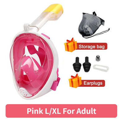 Mască profesională de scufundări pentru scufundări subacvatice Mască de snorkel cu față completă Ochelari de protecție anti-ceață pentru echipament de înot pentru adulți pentru copii