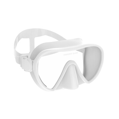 Scuba Diving Snorkeling Mask Frameless Mask Φούστα σιλικόνης Perfect Seal Πανοραμική θέα Γυαλιά κολύμβησης από σκληρυμένο γυαλί Κατάλληλο για ενήλικες
