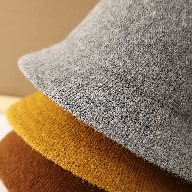 Pălării de buchet de lână de iarnă pentru femei Căciuli de pescar calde tricotate de epocă MAXSITI U