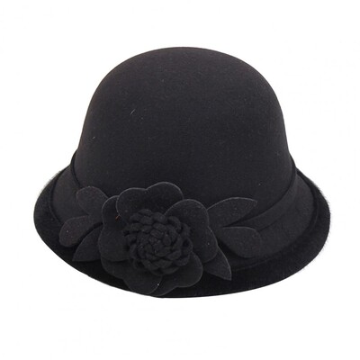 Pălărie franțuzească pentru femei, cu fundă, panglică, lână, jazz, pălării din pâslă, pentru doamne, iarnă, toamnă, capela, rochie elegantă, pălărie pentru banchet.