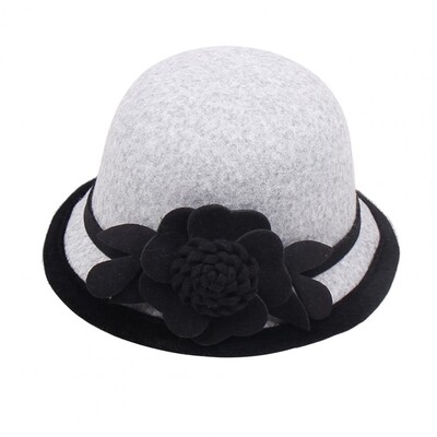 Pălărie franțuzească pentru femei, cu fundă, panglică, lână, jazz, pălării din pâslă, pentru doamne, iarnă, toamnă, capela, rochie elegantă, pălărie pentru banchet.
