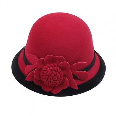 Pălărie franțuzească pentru femei, cu fundă, panglică, lână, jazz, pălării din pâslă, pentru doamne, iarnă, toamnă, capela, rochie elegantă, pălărie pentru banchet.