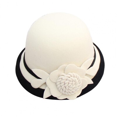 Pălărie franțuzească pentru femei, cu fundă, panglică, lână, jazz, pălării din pâslă, pentru doamne, iarnă, toamnă, capela, rochie elegantă, pălărie pentru banchet.