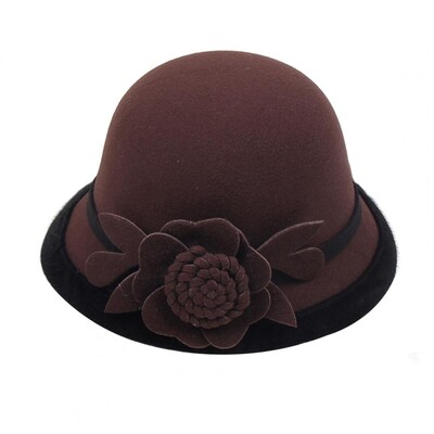 Pălărie franțuzească pentru femei, cu fundă, panglică, lână, jazz, pălării din pâslă, pentru doamne, iarnă, toamnă, capela, rochie elegantă, pălărie pentru banchet.
