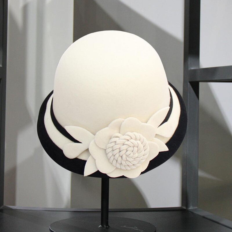 Pălărie franțuzească pentru femei, cu fundă, panglică, lână, jazz, pălării din pâslă, pentru doamne, iarnă, toamnă, capela, rochie elegantă, pălărie pentru banchet.