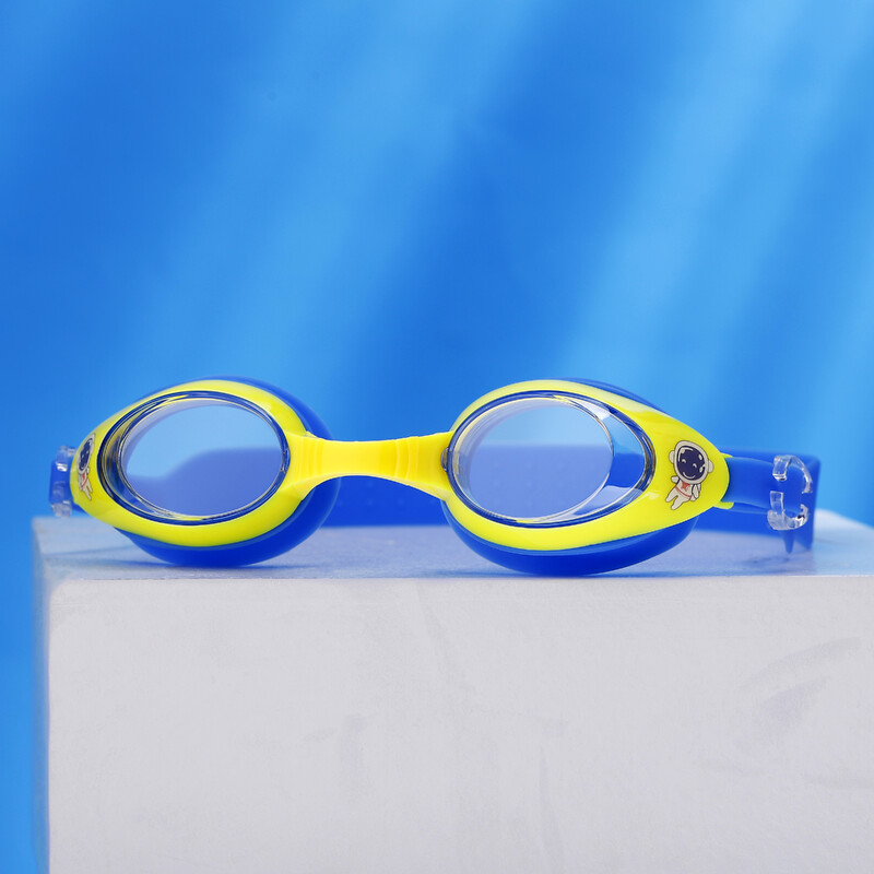 Ochelari de înot pentru copii copii, astronaut din desene animate ochelari de înot anti-aburire de înaltă definiție, 3~12 ani