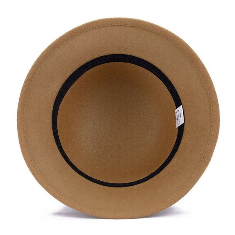 Pălărie caldă pentru femei, toamnă și iarnă, șapcă găleată din pâslă de lână, retro, elegantă, cu bowknot, biserică, șapcă cloche, pălărie Fedora cu boruri