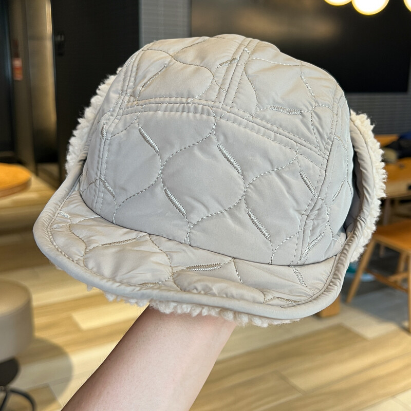 Pălărie Leifeng cu două fețe, îngroșată, rezistentă la vânt, bărbați, femei, iarnă, lână, caldă, călărie de protecție pentru urechi, în aer liber, schi, ciclism, pilot, șapcă pentru urechi.