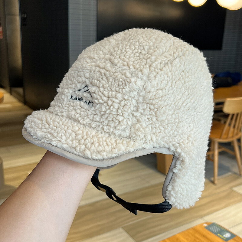 Pălărie Leifeng cu două fețe, îngroșată, rezistentă la vânt, bărbați, femei, iarnă, lână, caldă, călărie de protecție pentru urechi, în aer liber, schi, ciclism, pilot, șapcă pentru urechi.