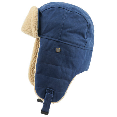 SupSindy armijas militārās Ushanka vīriešu un sieviešu vēja necaurlaidīgas ziemas bumbvedēja cepures ar aizsargbrillēm, siltas jēra vilnas pilota austiņas, termo sniega cepures