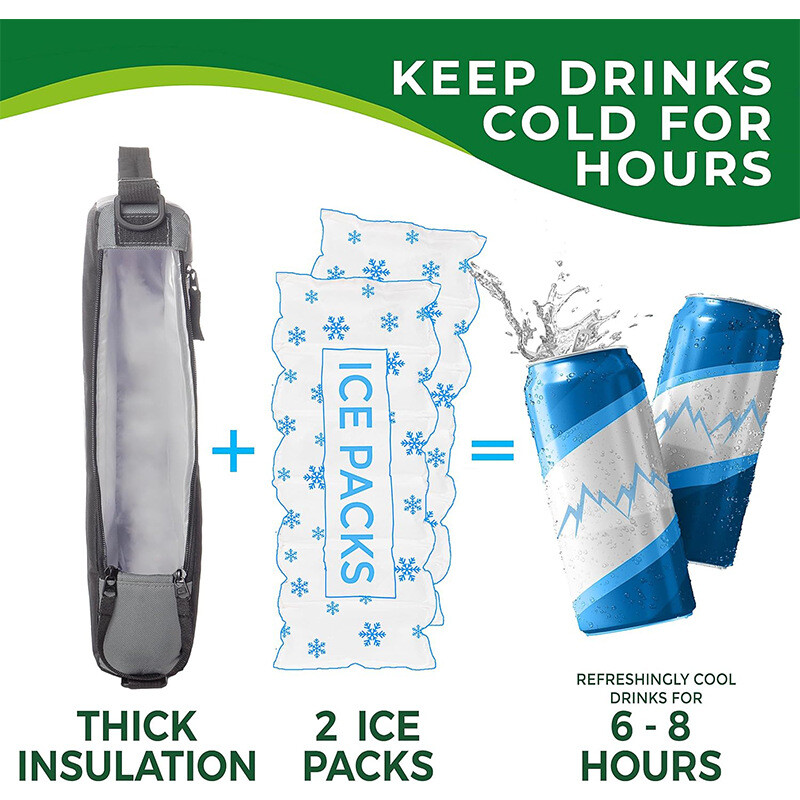Pachet portabil de gheață Vară, plajă, bere Pachet de gheață, pachet de izolație pentru vin roșu, golf în aer liber, picnic, băutură, grătar, geantă de mână frigorifică