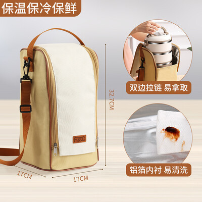 Geantă de prânz din folie de aluminiu izolată Recipient de depozitare a alimentelor, impermeabilă, pungi termice portabile, pungă frigorifică pentru student de birou