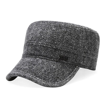 Āra ausu aizsardzības ziemas cepure, vēja necaurlaidīga silta beisbola cepure, gadījuma regulējama, regulējama vīriešu cepure