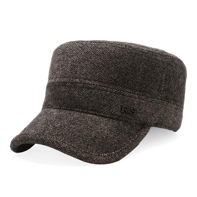 Āra ausu aizsardzības ziemas cepure, vēja necaurlaidīga silta beisbola cepure, gadījuma regulējama, regulējama vīriešu cepure