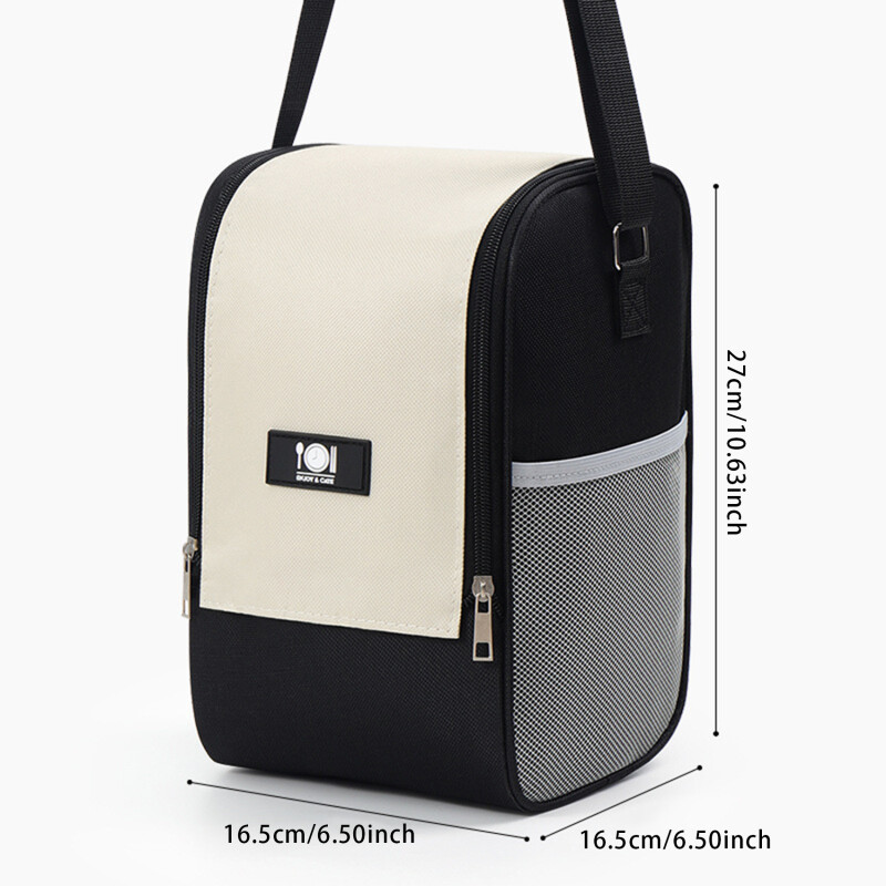 Geantă de prânz de capacitate mare Geantă frigorifică Oxford portabilă cu fermoar Saci termice de prânz în aer liber Geantă de prânz proaspătă