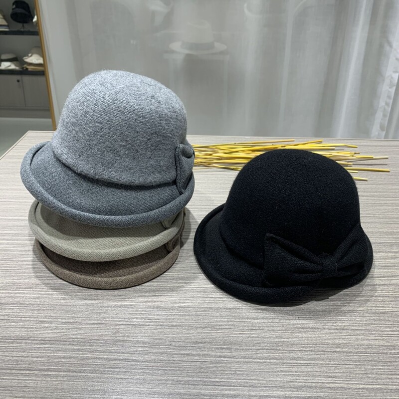 Pălărie ocazională din tweed pentru femei, căciulă de toamnă, fedora, fată, artistă franceză, caldă, moale, lână, căciulă de iarnă, șapcă, epocă, elegantă, doamnă